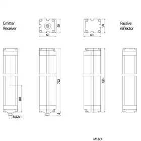 Световая завеса безопасности DATASENSING LP4PF/0A-050