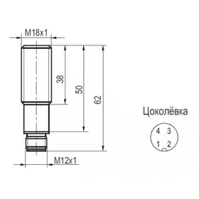 Индуктивный датчик ТЕКО ISBt AC4A8-32P-5F-ZS4-C-P