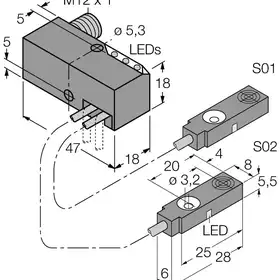 Индуктивный датчик TURCK BI2-Q5.5-0.27-BS-2AP6X3-H1141/S34