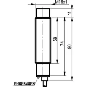 Индуктивный датчик ТЕКО ISN E42A-01G-8E-L