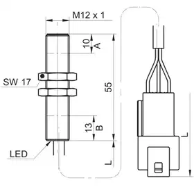 Индуктивный датчик Baumer IR12V.P04S-F55.PO1Z.9BDU/0035_E011