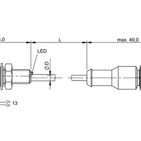 Индуктивный датчик Balluff BES 516-377-E3-C-S4-PU-00,5