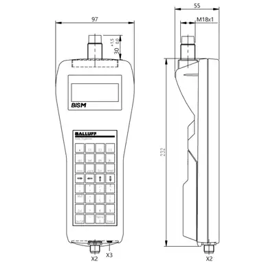 RFID портативный прибор чтения-записи Balluff BIS M-812-0-003