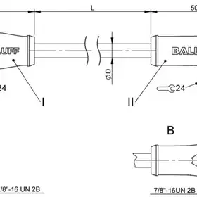 Соединительный кабель Balluff BCC A314-A324-70-346-VX44W6-050