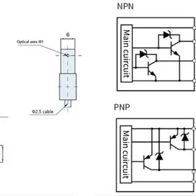 Щелевой датчик LANBAO PU05M-TGNR-K