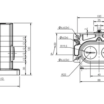 Блочный выключатель Balluff BNS 813-D06-R12-100-22-06-FC