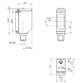 Оптический датчик DATASENSING QFR8/BP-1F