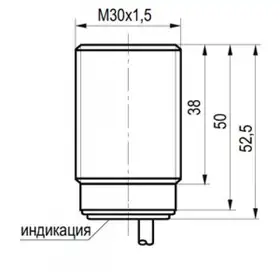 Индуктивный датчик ТЕКО ISB A8A8-31P-10-LZ-V