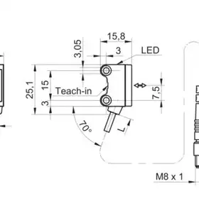 Оптический датчик Baumer O200.RL.T-NV1T.72NV/FIN1