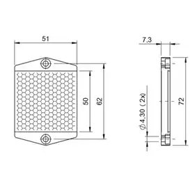 Рефлектор Balluff BAM RF-XO-025-S023/40-PM-AS
