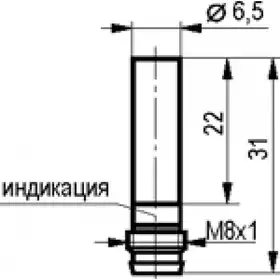Индуктивный датчик ТЕКО ISB DSC0B-32P-1,5-LS402