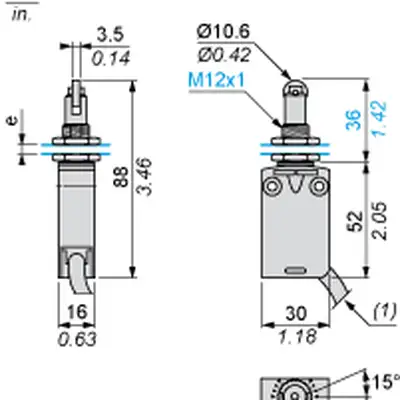 Kонцевой выключатель Telemecanique XCMD25F2L3
