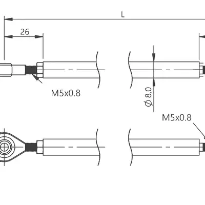 Шарнирный рычаг AMT Linear Position Sensor GS10-0000-A