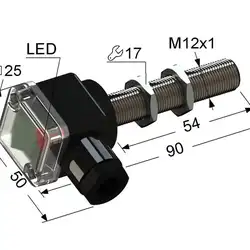 Индуктивный датчик Мега-К VB2-12M90-2B82-B