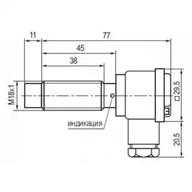 Индуктивный датчик ТЕКО ISNm ET4B-31N-8-LZ