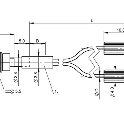 Оптоволоконный кабель Balluff BFO D10-XA-GB-EAK-10-02