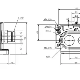 Блочный выключатель Balluff BNS 813-D04-R12-100-22-04-S90R