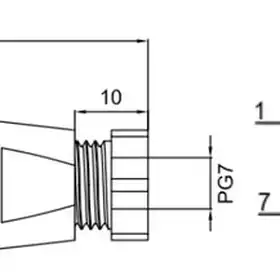 Разъем LANBAO QE12-N8F