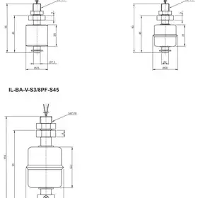 Поплавковый датчик уровня INNOLevel IL-BA-V-S1/8PF-S28