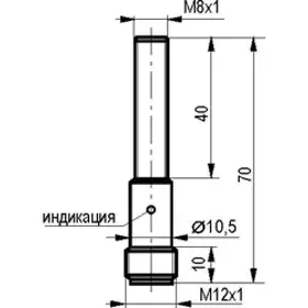 Индуктивный датчик ТЕКО ISB AC12B-31N-1,5-LS4-O
