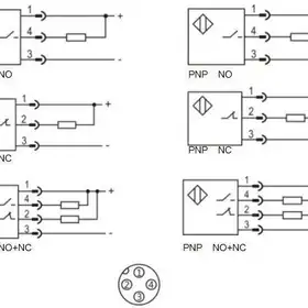 Индуктивный датчик LANBAO LE40XZSN40ENRY-E2