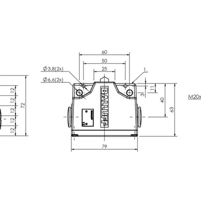 Блочный выключатель Balluff BNS 813-B05-D12-61-A-10-02