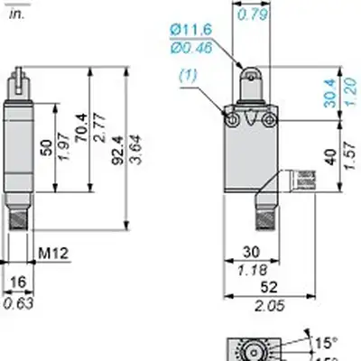 Kонцевой выключатель Telemecanique XCMD2102M12