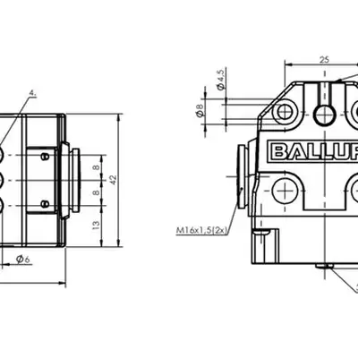 Блочный выключатель Balluff BNS 816-B03-TOB-08-650-11