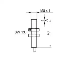Индуктивный датчик расстояния Baumer IR08.D03S-Q40.UA1Z.7SCV