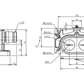 Блочный выключатель Balluff BNS 813-D02-R12-100-12-02-FD-S90R