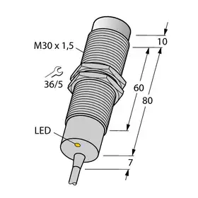 Индуктивный датчик TURCK NI15-M30-AP6X/S120