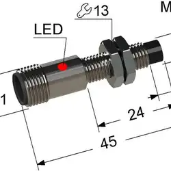 Индуктивный датчик Мега-К PS2-08M45-3N11-C4
