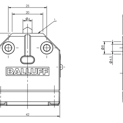 Одиночный выключатель Balluff BNS 819-100-D-13-S4
