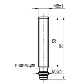 Индуктивный датчик ТЕКО ISB AC11B-31P-1,5-LS402-H