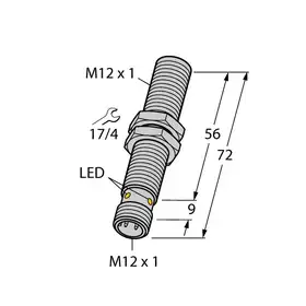 Индуктивный датчик TURCK BI3U-M12EE-AP6X-H1141