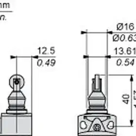 Kонцевой выключатель Telemecanique XCKD212AG13