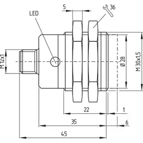 Индуктивный датчик Schmersal IFL15-30-10STP