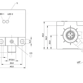 Индуктивный датчик Balluff BES Q40KFU-PSC15A-S04G-W01
