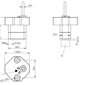 Индуктивный датчик линейных перемещений Balluff BIP AD2-T014-01-EB02-505
