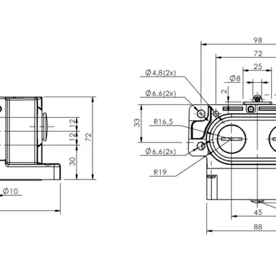 Блочный выключатель Balluff BNS 819-D03-R12-62-10-FD