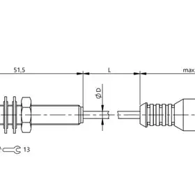 Индуктивный датчик расстояния Balluff BAW M08EI-UAD15B-BP00,5-GS04