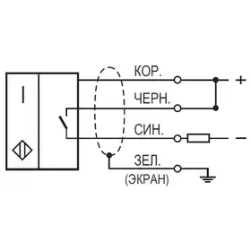 Индуктивный датчик ТЕКО ISNm FF2B8-31NS-4-LP