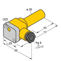 Индуктивный датчик TURCK NI10-K20SK-AZ3X