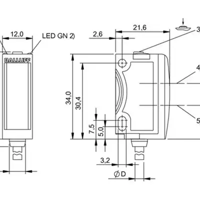 Датчик контрастной метки Balluff BKT 6K-002-N-02