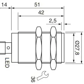 Индуктивный датчик EGE-Elektronik IGVU 10 GSP