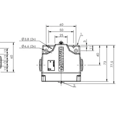 Блочный выключатель Balluff BNS 819-B04-R12-61-12-14-DH