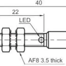 Индуктивный датчик LANBAO LR05AF15DNOY-E1