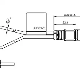 Магнитный датчик для цилиндра Balluff BMF 204K-PS-C-2A-SA95-S75-00,3