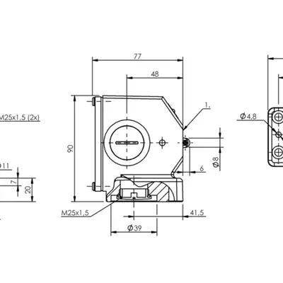 Блочный выключатель Balluff BNS 813-B04-R12-72-10-01