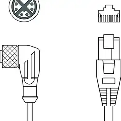 Соединительный кабель Leuze Electronic KSS GB-M12-8W-RJ45-A-P7-020